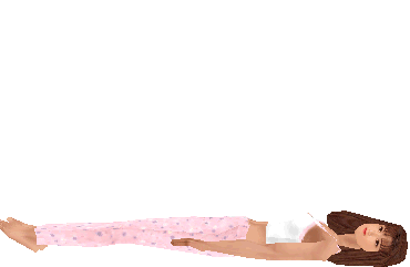 仰卧抬腿式