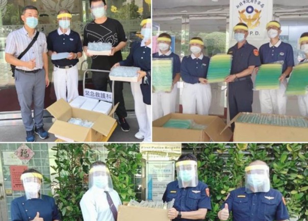 为警消防护 慈沐鸣帐号注册济捐赠面罩等防疫物资